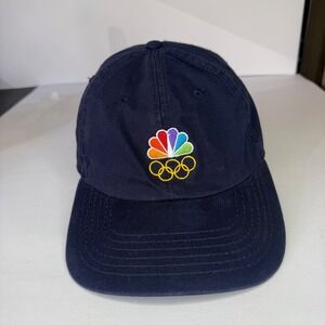 NBC Olympics Baseball Cap Otto Adjustable Hat Logo‎ Navy Blue